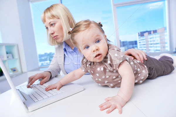 Helping mother Stock photo © pressmaster