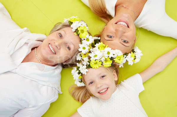 Stockfoto: Groep · vrouwen · portret · grootmoeder · moeder · meisje