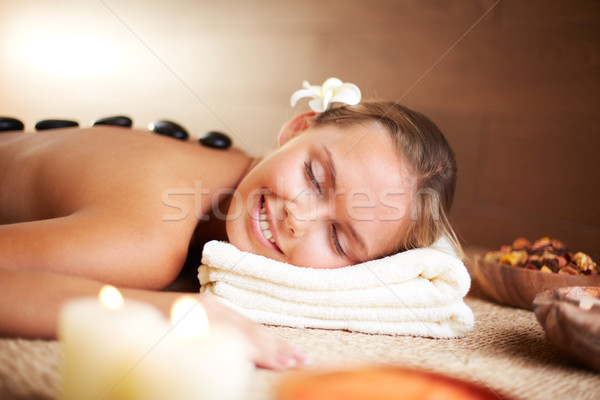 Portret tineri femeie spa Imagine de stoc © pressmaster