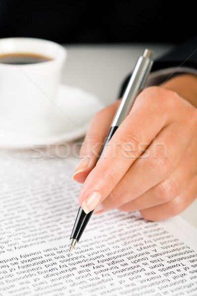 Learning contract conditions Stock photo © pressmaster
