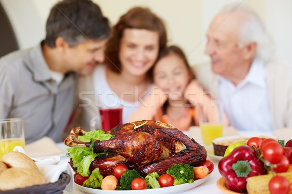 Pörkölt baromfi hálaadás Törökország ünnep asztal Stock fotó © pressmaster