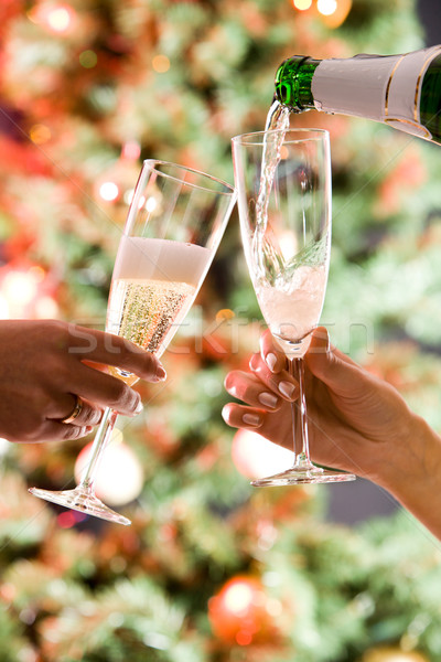 Pouring a champagne Stock photo © pressmaster
