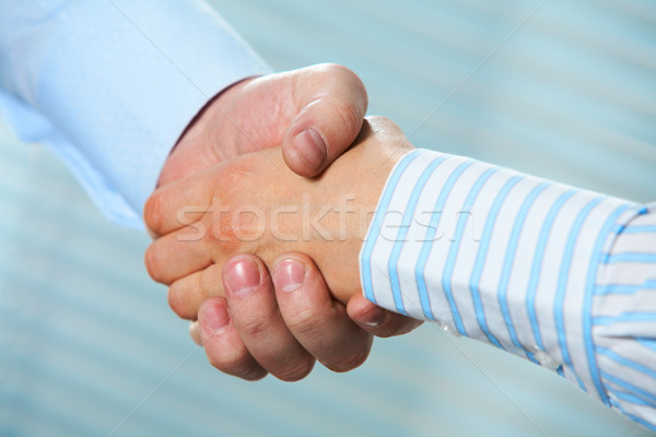 Stockfoto: Overeenkomst · foto · handdruk · ondertekening
