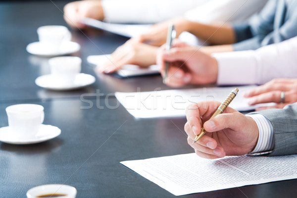 Briefing mannelijk hand business Stockfoto © pressmaster