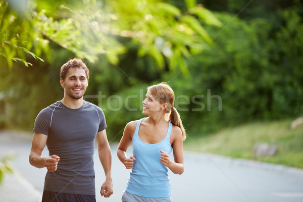 Friendly runners Stock photo © pressmaster