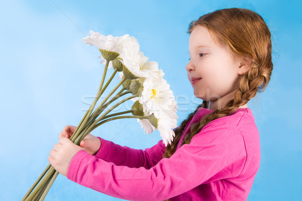 Admiring flowers Stock photo © pressmaster