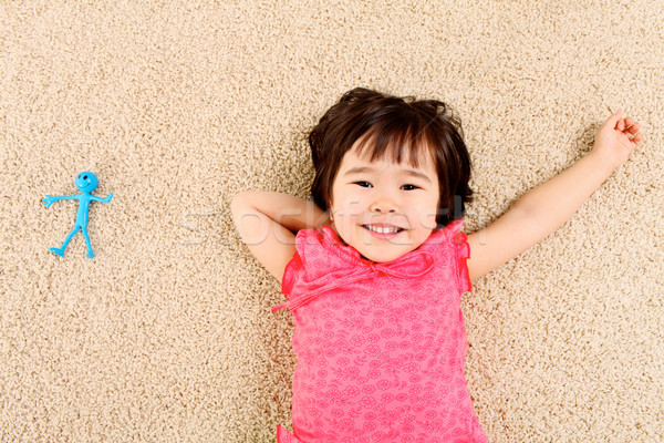 Stockfoto: Home · kinderen · schoonheid · ontspannen · portret · kid