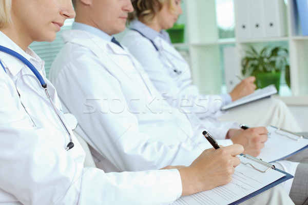 Jegyzetel közelkép három készít jegyzetek orvosi Stock fotó © pressmaster