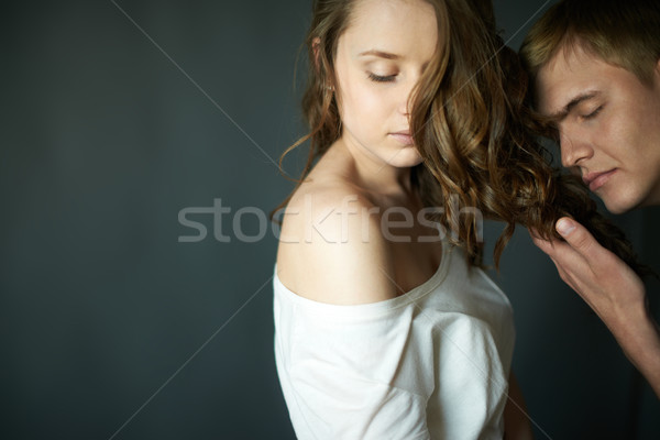 氣味 頭髮 年輕人 享受 女子 商業照片 © pressmaster