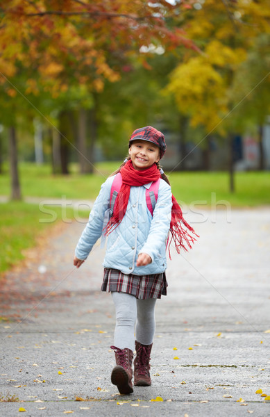 Cheerful schoolchild Stock photo © pressmaster