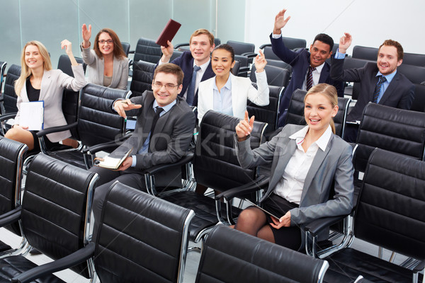 Lucru seminar imagine oameni de afaceri şedinţei Imagine de stoc © pressmaster