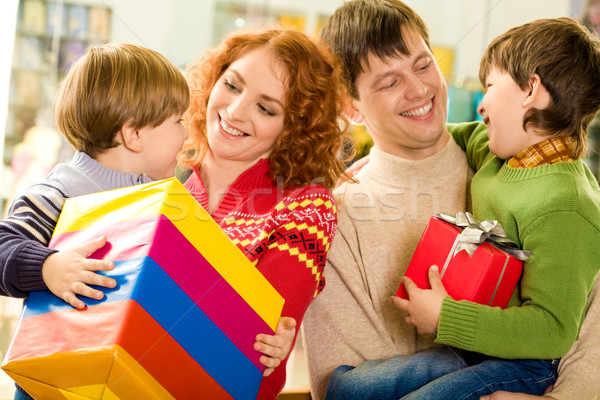 Ouderlijk zorg afbeelding gelukkig ouders Stockfoto © pressmaster