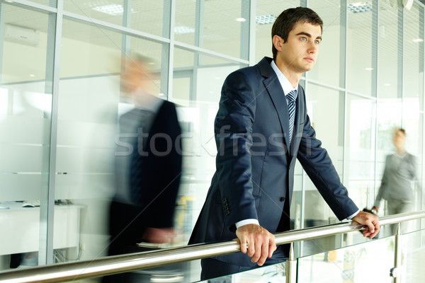 Bit Geschäftsmann stehen Fuß Menschen Business Stock foto © pressmaster
