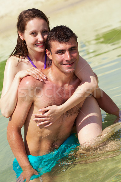 Romantikus vakáció portré boldog pár nyári vakáció Stock fotó © pressmaster