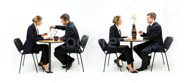 зрелый лидера портрет бизнес-команды бизнеса Сток-фото © pressmaster