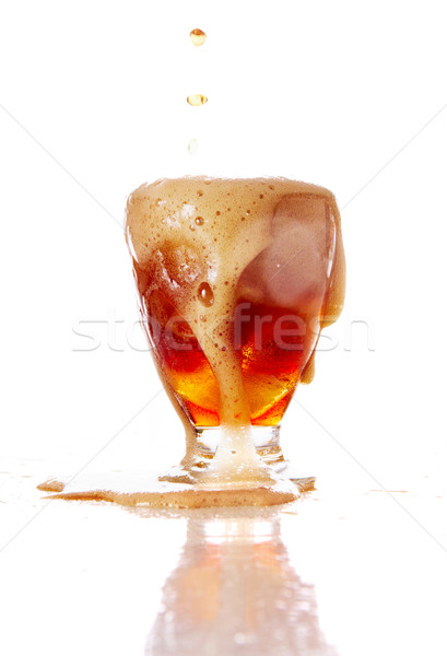Pezsgő ital fotó barna csobbanások étel Stock fotó © pressmaster