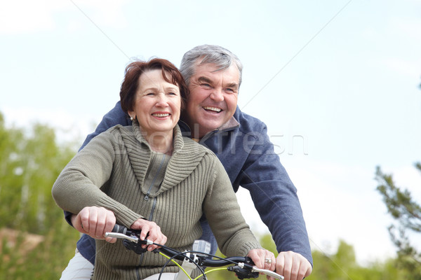 Foto d'archivio: Persone · biciclette · ritratto · felice · maturo · Coppia