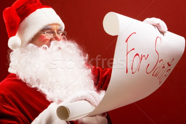 Reading Santa Stock photo © pressmaster