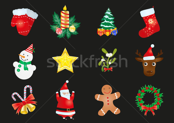 Christmas stickers   Stock photo © pressmaster
