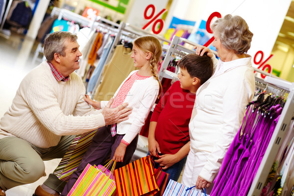 Vêtements département portrait grands-parents petits enfants famille [[stock_photo]] © pressmaster