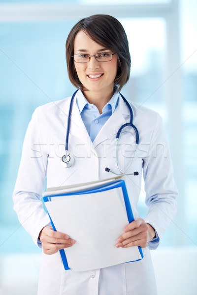 Clinician with documents Stock photo © pressmaster