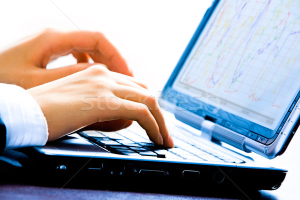 Working on the laptop  Stock photo © pressmaster