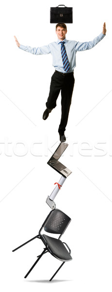 Afaceri imagine de succes om de afaceri servietă în picioare Imagine de stoc © pressmaster