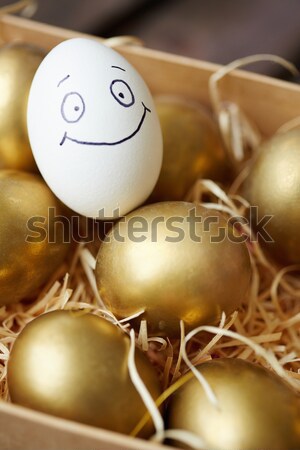 Stockfoto: Paaseieren · easter · egg · gouden · Pasen · voorjaar