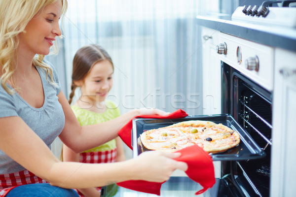 Mother and daughter cooking Stock photo © pressmaster