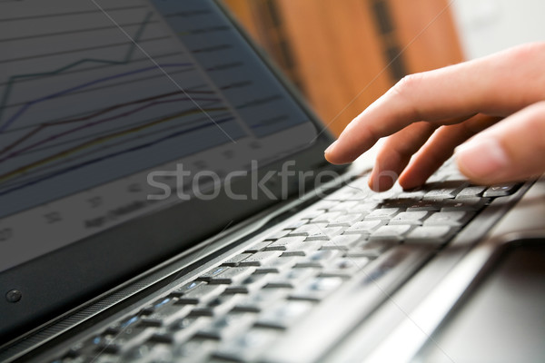 [[stock_photo]]: Travail · instant · Homme · main · clavier