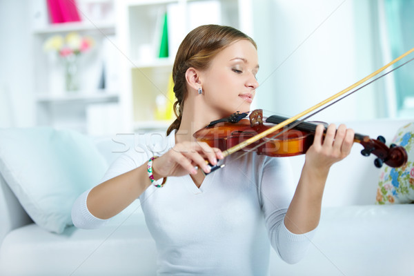 [[stock_photo]]: Portrait · jeunes · Homme · jouer · violon