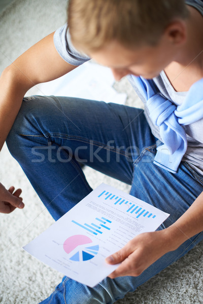 Student with paper Stock photo © pressmaster