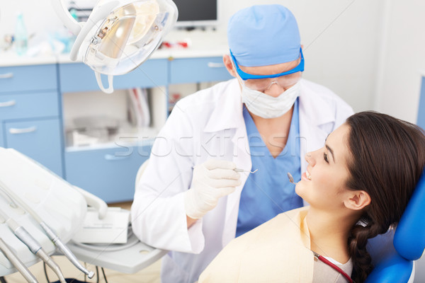 Curación dientes joven oral mujer medicina Foto stock © pressmaster