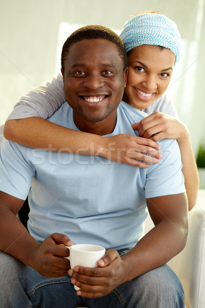 любви изображение молодые африканских пару глядя Сток-фото © pressmaster
