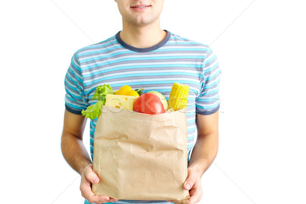 Сток-фото: продовольствие · здоровья · изображение · бумаги · полный · здоровое · питание