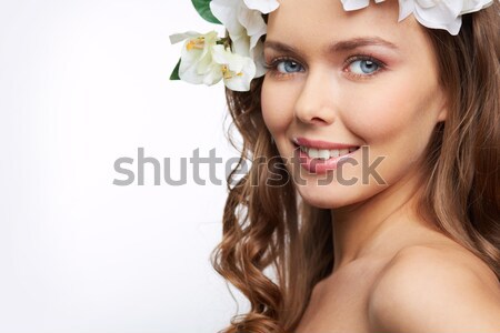 Foto stock: Primavera · retrato · aislado