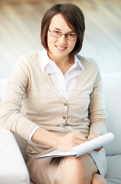 психолог вертикальный портрет успешный деловая женщина бизнеса Сток-фото © pressmaster