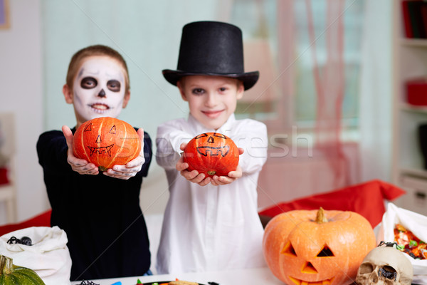 Showing pumpkins Stock photo © pressmaster
