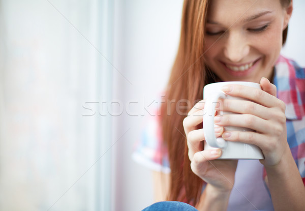 Stock photo: Drinking tea