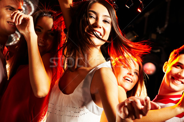 Vonzó táncos kép energikus lány néz Stock fotó © pressmaster
