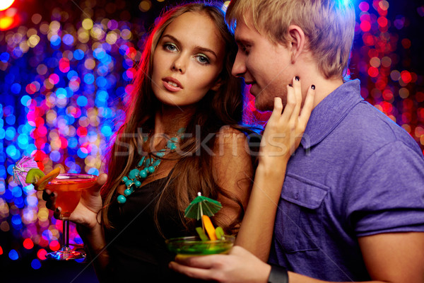 Pár kép flancos szabadidő éjszakai klub nő Stock fotó © pressmaster