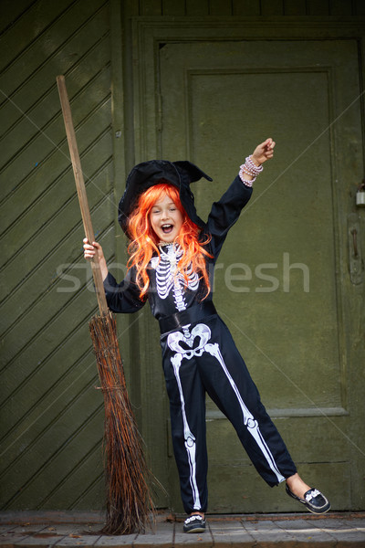 Halloween trick Stock photo © pressmaster