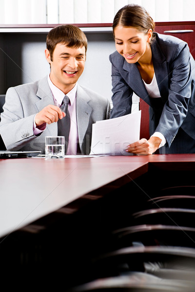 Travail d'équipe portrait homme d'affaires femme boardroom [[stock_photo]] © pressmaster