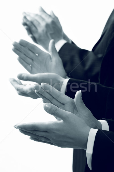 Csetepaté tapsol kezek csapat vállalati díj Stock fotó © pressmaster