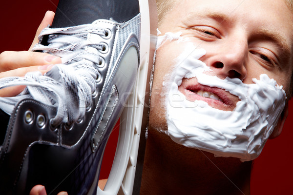 Shaving by skate  Stock photo © pressmaster