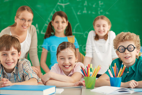 Happy learners Stock photo © pressmaster