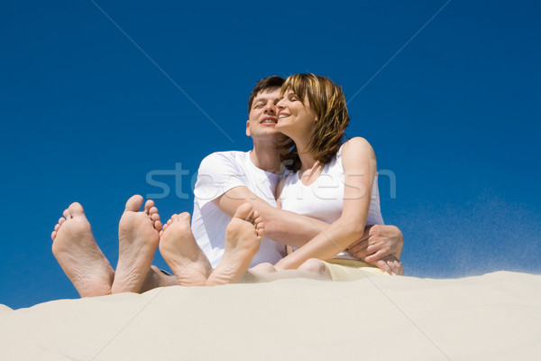 享受 晴朗 天氣 圖像 戀愛的 情侶 商業照片 © pressmaster