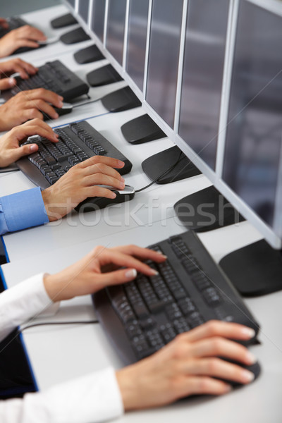 компьютеры изображение человека рук набрав Сток-фото © pressmaster