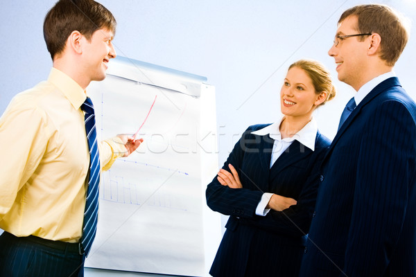Spiegazione ritratto di successo imprenditore presentazione Foto d'archivio © pressmaster