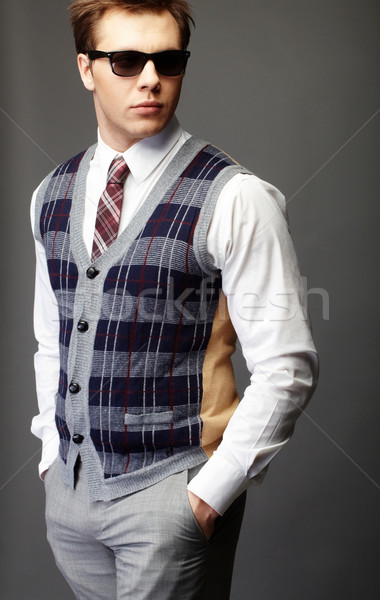 Posh lad immagine elegante uomo alla moda Foto d'archivio © pressmaster